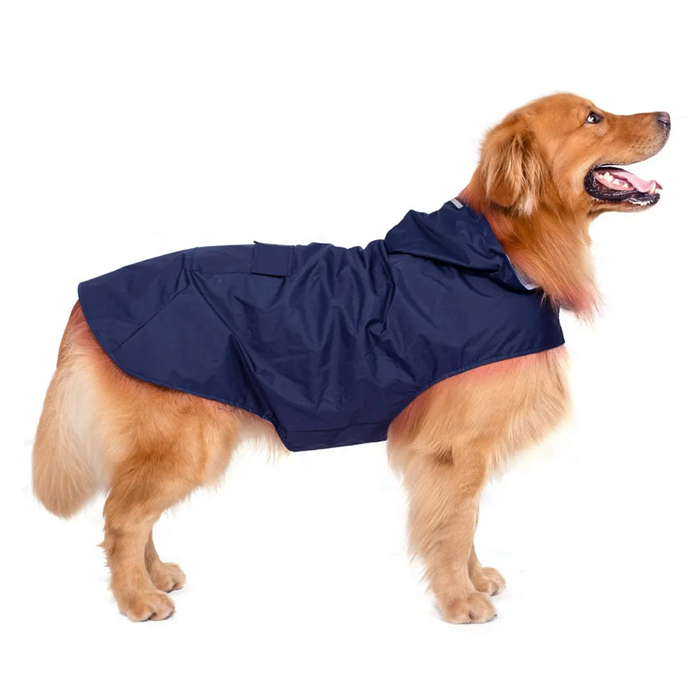 Dog Raincoat Small Large Dogs Waterproof Pet Clothes Reflective Dogs Rain Coats Hooded Jacket Raincoat Chihuahua Pet Supplies