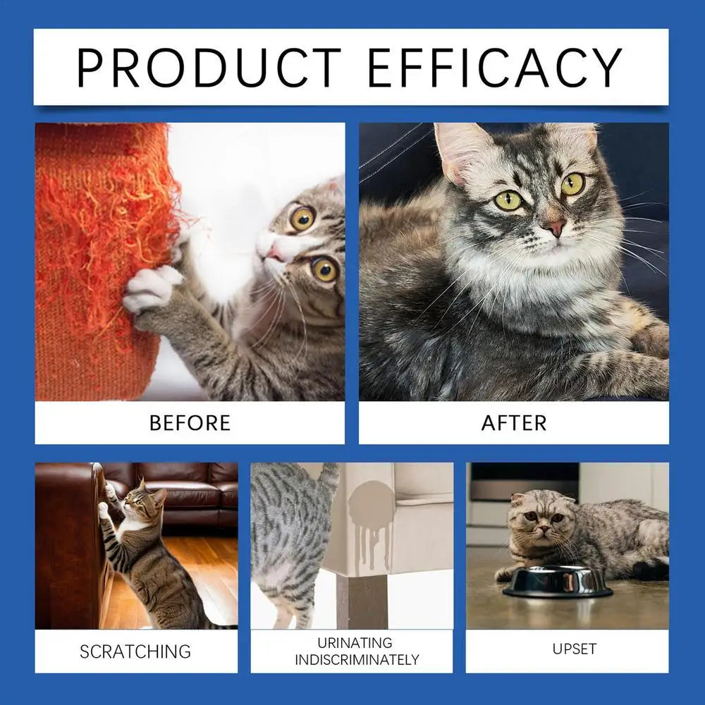 Cat Calming Diffuser 45ml Refill Calming Diffuser Natural Pheromone Diffuser Calm Relaxing Pets Pheromone Plug-in Relaxants Long