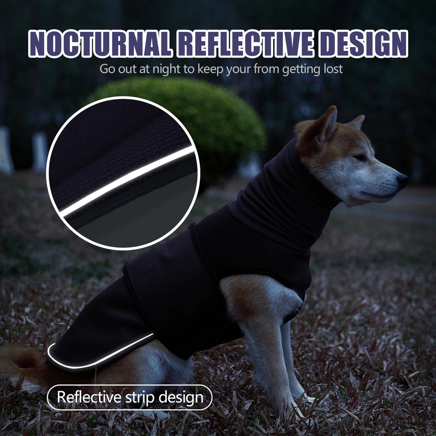 Dog Anxiety Vest and Coat-Keep Pet Calm, Dog Jacket for Thunder, Fireworks, Anti Anxiety Vest for Dogs and Cat Body and Ear