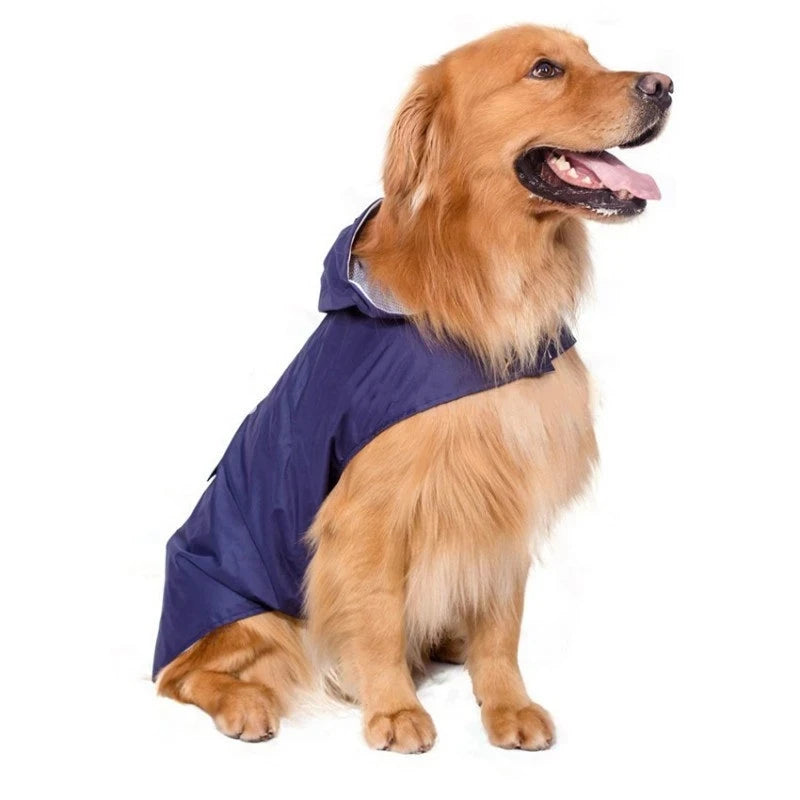 Dog Raincoat Small Large Dogs Waterproof Pet Clothes Reflective Dogs Rain Coats Hooded Jacket Raincoat Chihuahua Pet Supplies